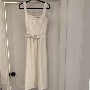 Tuckernuck Elegant White Midi Dress